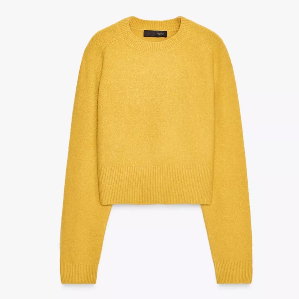 Zara soft knit crop sweater 💛 - Picture 2 of 8